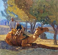 Tariq Mahmood, 36 x 36, Oil on Jute, Figurative Painting, AC-TMD-049
